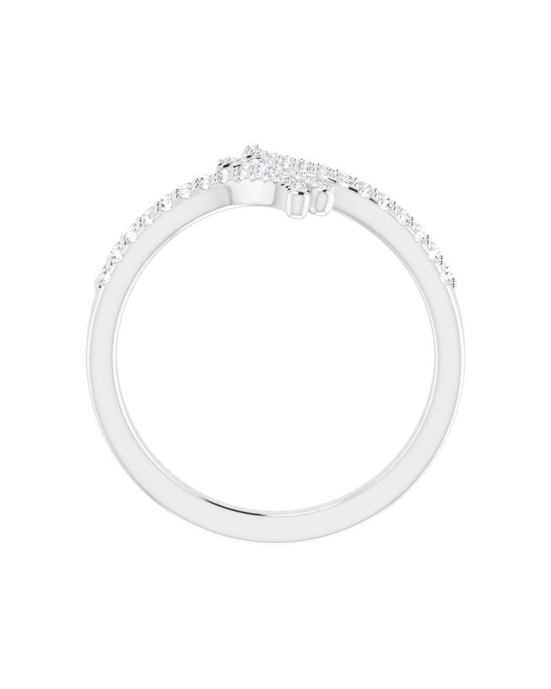 Anel Bypass em Ouro 14k com Diamantes Naturais – Modelo 9