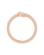 Anel Bypass em Ouro 14k com Diamantes Naturais – Modelo 9