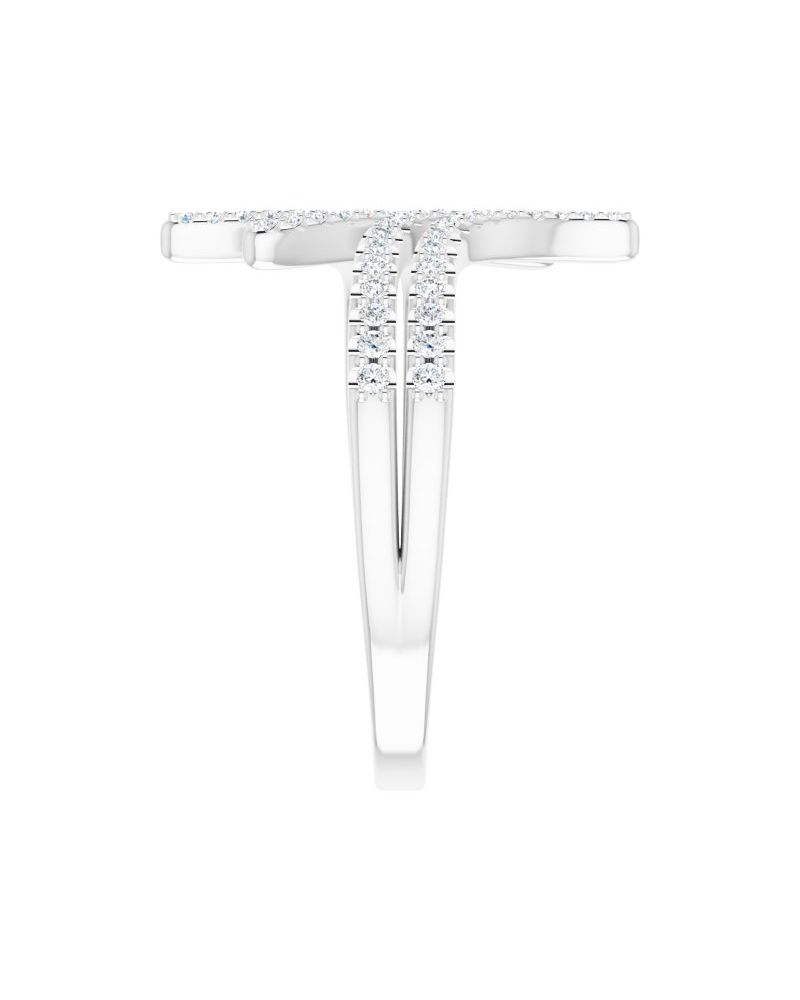 Anel Bypass em Ouro 14k com Diamantes Naturais – Modelo 9