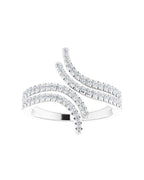 Anel Bypass em Ouro 14k com Diamantes Naturais – Modelo 9