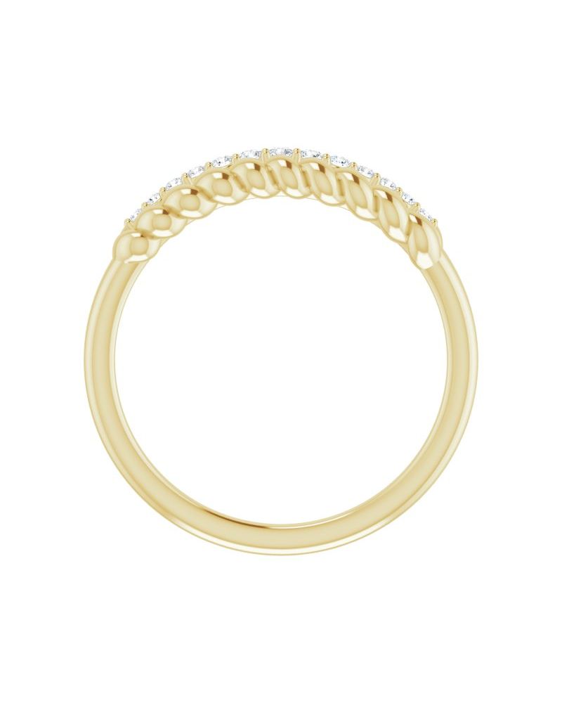 Anel Cravejado em Ouro 14k com Diamantes Naturais – Modelo 24