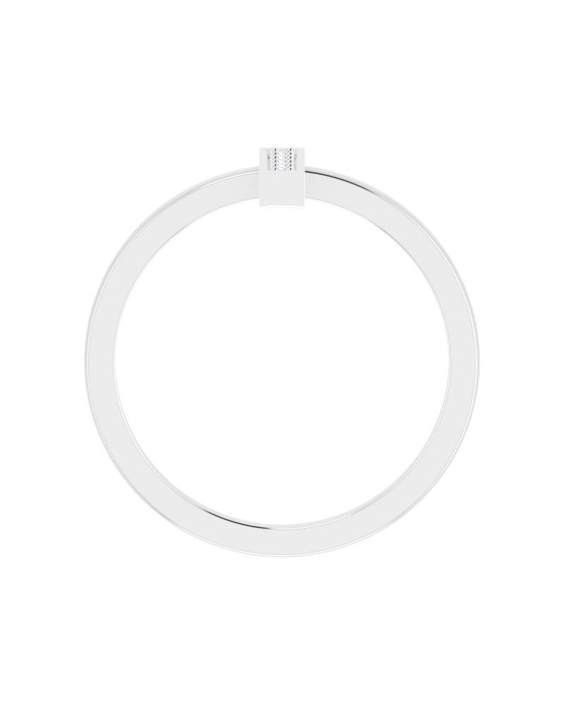 Anel Barra em Ouro 14k com Diamantes Naturais – Modelo 3