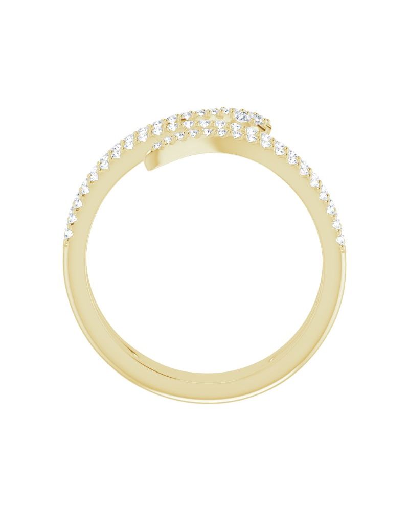 Anel Cobra em Ouro 14k com Diamantes Naturais