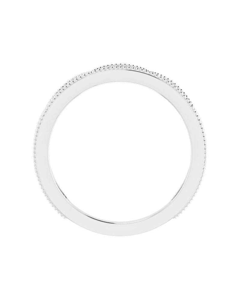 Anel Coroa Cravejado Empilhável em Ouro 14k com Diamantes Naturais – Modelo 2