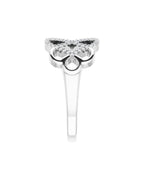 Anel Trançado em Ouro 14k com Diamantes Naturais