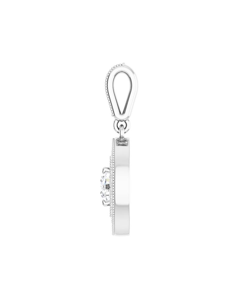 Pingente Halo em Ouro 14k com Diamantes Naturais – Modelo 14