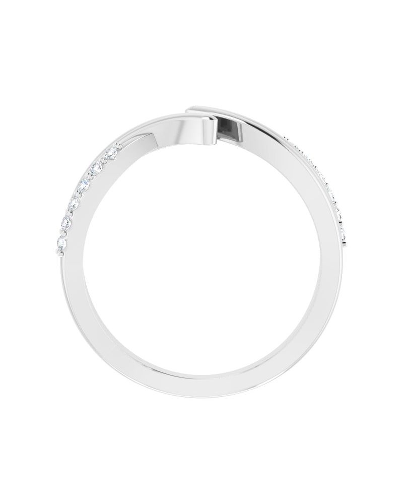 Anel Bypass em Ouro 14k com Diamantes Naturais – Modelo 6