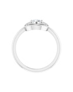 Anel Halo em Ouro 14k com Diamantes Naturais