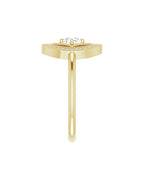 Anel Halo em Ouro 14k com Diamantes Naturais