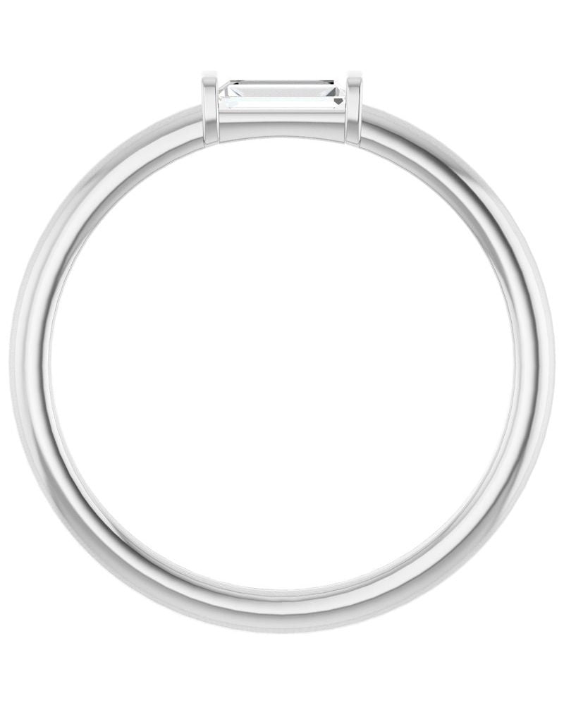 Anel Empilhável em Ouro 14k com Diamantes de Laboratório – Modelo 6