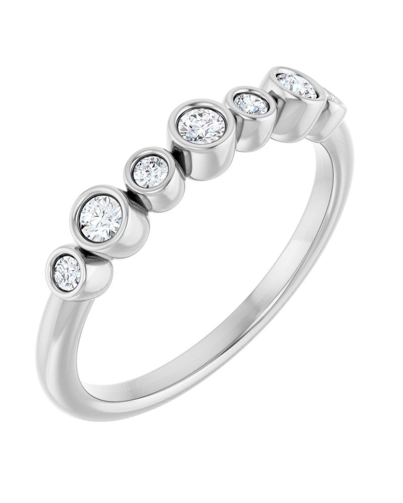 Anel com Cravação Bezel em Ouro 14k com Diamantes Naturais – Modelo 5