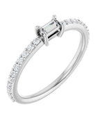 Anel Cravejado Empilhável em Ouro 14k com Diamantes Naturais – Modelo 25