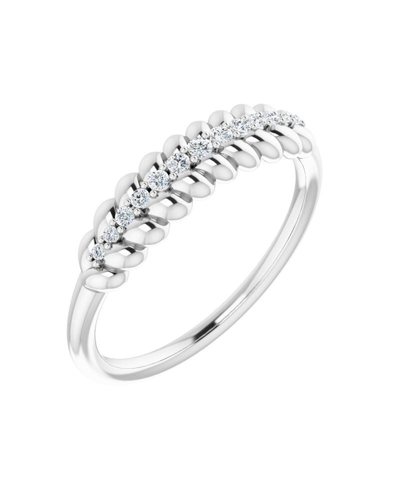 Anel Cravejado em Ouro 14k com Diamantes Naturais – Modelo 24
