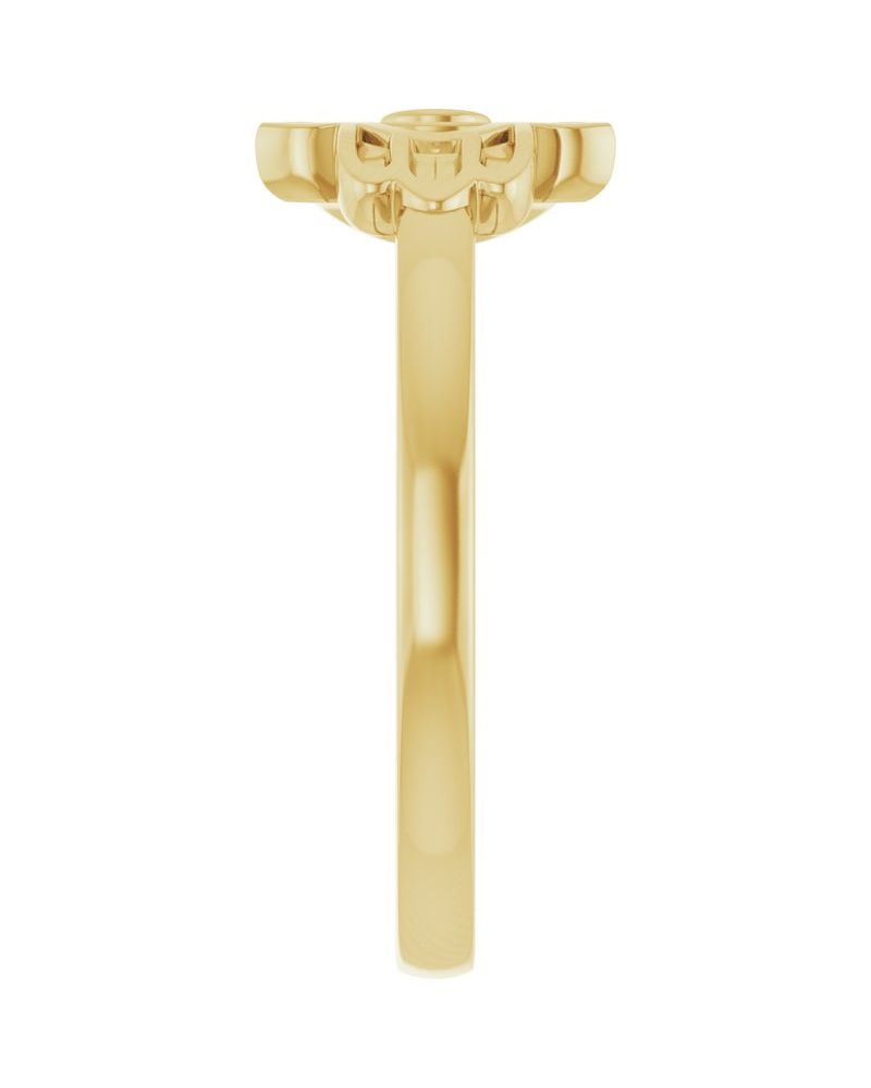 Anel Hamsá em Ouro 14k com Diamantes Naturais