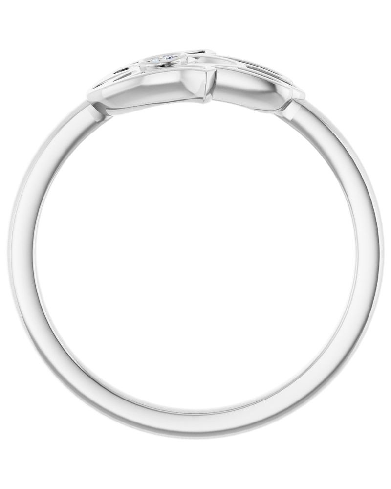 Anel Hamsá em Ouro 14k com Diamantes Naturais