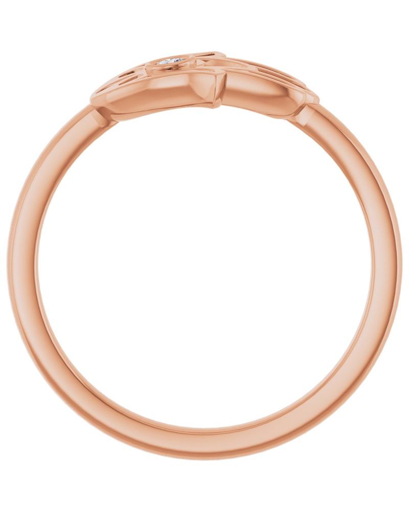 Anel Hamsá em Ouro 14k com Diamantes Naturais