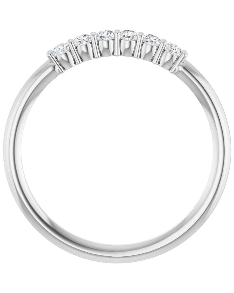 Anel Cravejado Empilhável em Ouro 14k com Diamantes Naturais – Modelo 24