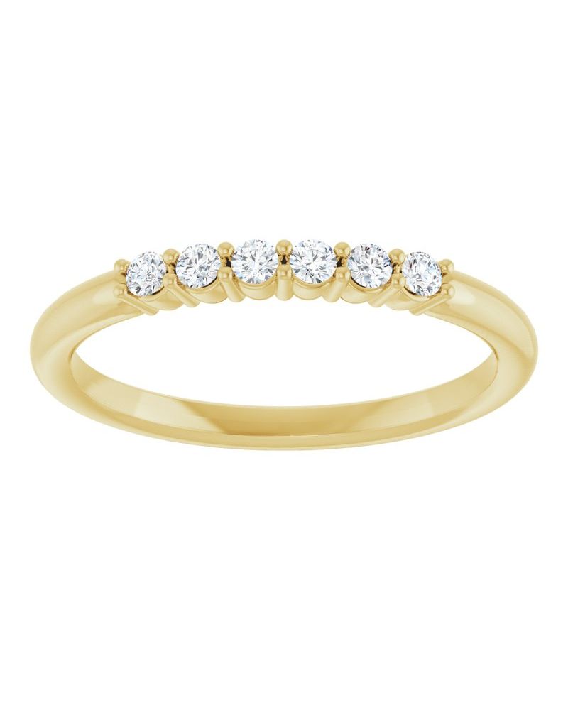 Anel Cravejado Empilhável em Ouro 14k com Diamantes Naturais – Modelo 24