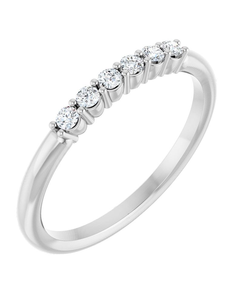 Anel Cravejado Empilhável em Ouro 14k com Diamantes Naturais – Modelo 24