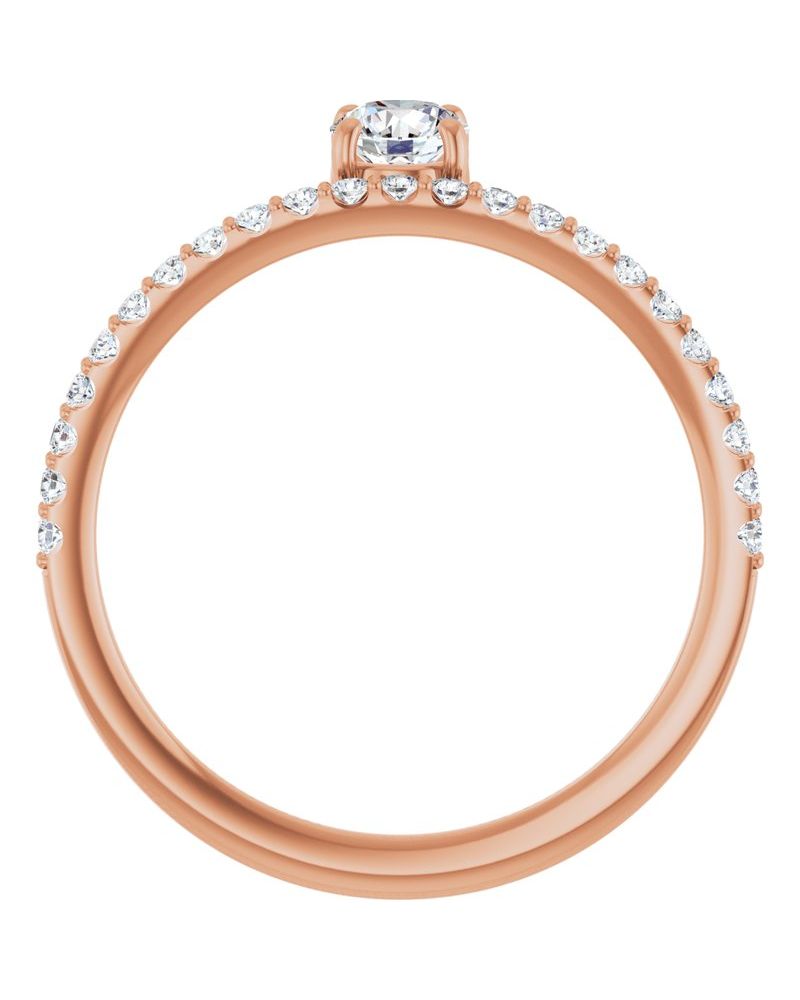 Anel Assimétrico Empilhável em Ouro 14k com Diamantes Naturais – Modelo 3
