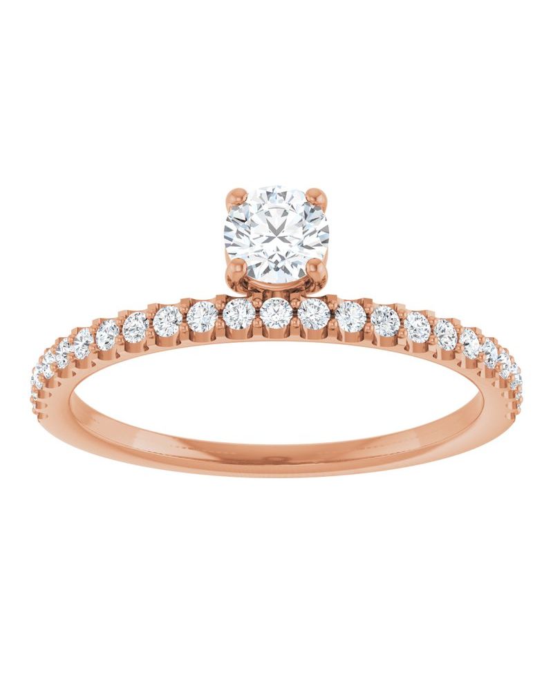 Anel Assimétrico Empilhável em Ouro 14k com Diamantes Naturais – Modelo 3