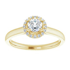 Halo – Ouro Amarelo 14k – vista de cima