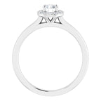 Halo – Ouro Branco 14k – vista frontal