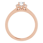 Halo – Ouro Rosé 14k – vista frontal