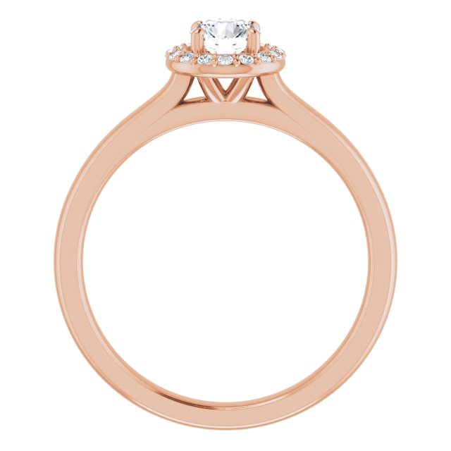 Halo – Ouro Rosé 14k – vista frontal