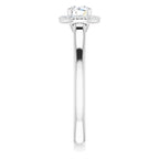 Halo – Ouro Branco 14k – perfil