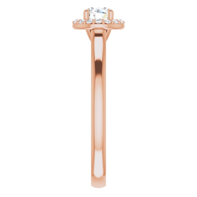 Halo – Ouro Rosé 14k – perfil