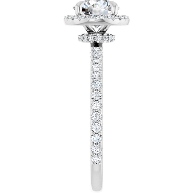 Halo – Modelo 5 – Branco 14k – perfil