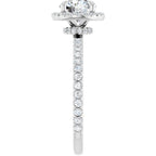 Halo – Modelo 5 – Branco 14k – perfil