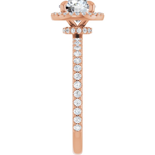 Halo – Modelo 5 – Rosé 14k – perfil