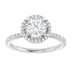 Halo – Modelo 5 – Branco 14k – vista de cima