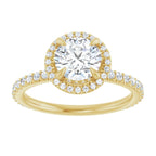 Halo – Modelo 5 – Amarelo 14k – vista de cima