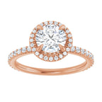 Halo – Modelo 5 – Rosé 14k – vista de cima