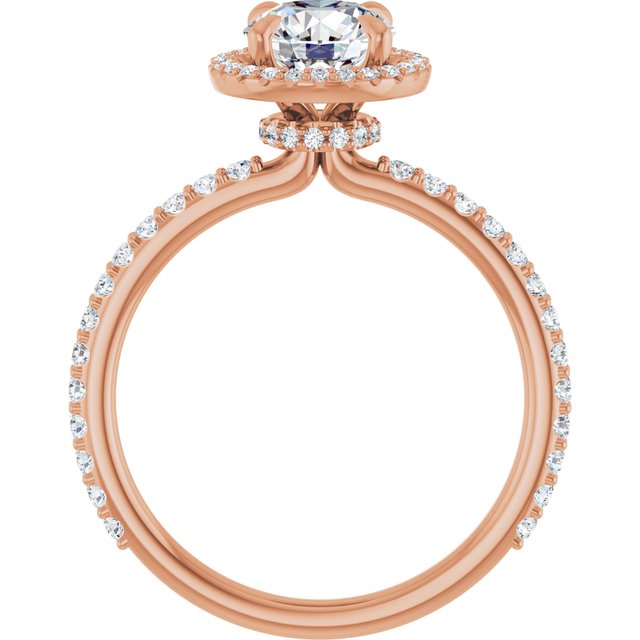 Halo – Modelo 5 – Rosé 14k – vista frontal