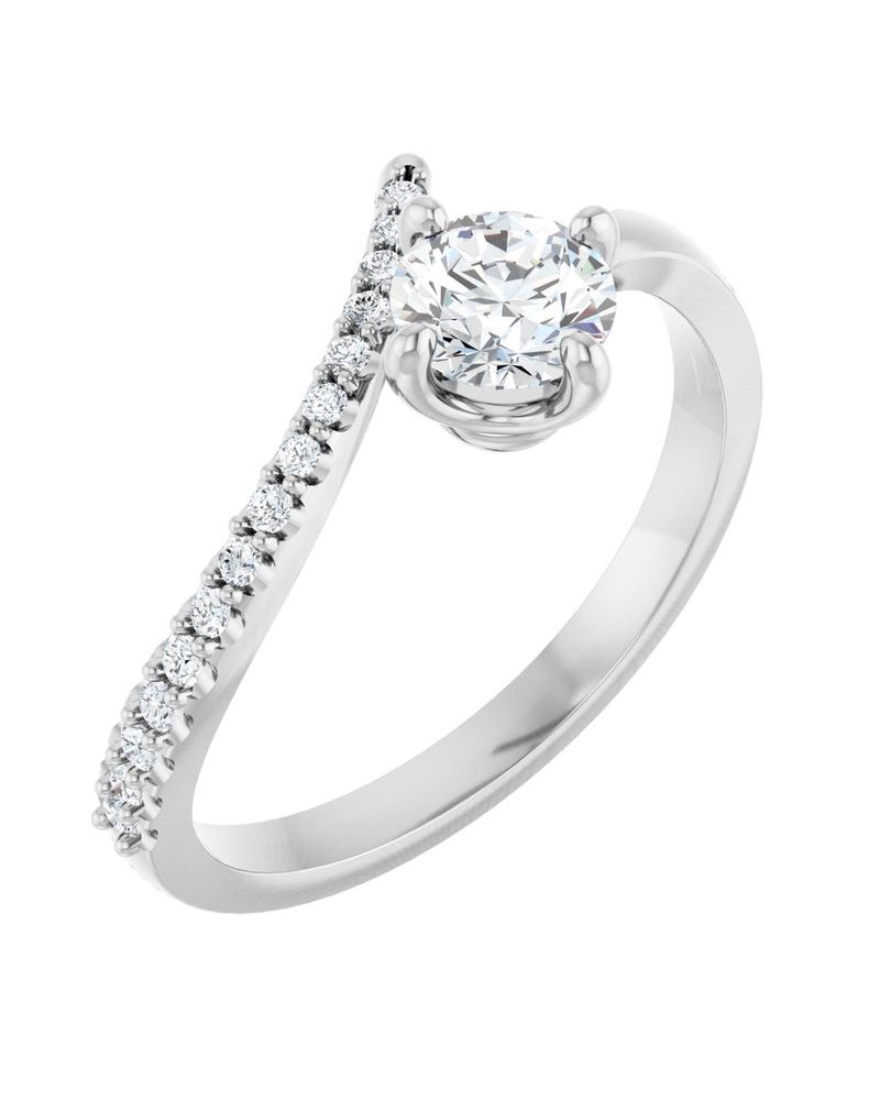 Anel Bypass Cravejado em Ouro 14k com Diamantes Naturais – Modelo 7