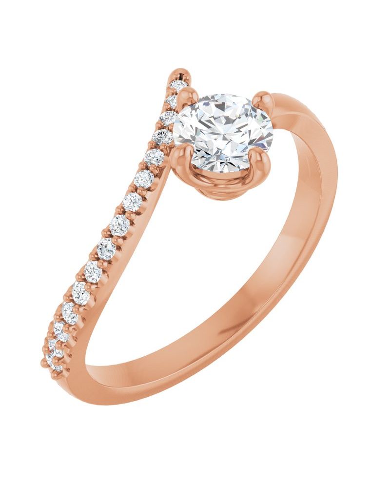 Anel Bypass Cravejado em Ouro 14k com Diamantes Naturais – Modelo 7