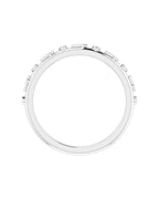 Anel Cruz com Cravação Bezel em Ouro 14k com Diamantes Naturais
