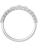 Anel Coroa Cravejado em Ouro 14k com Diamantes de Laboratório – Modelo 2