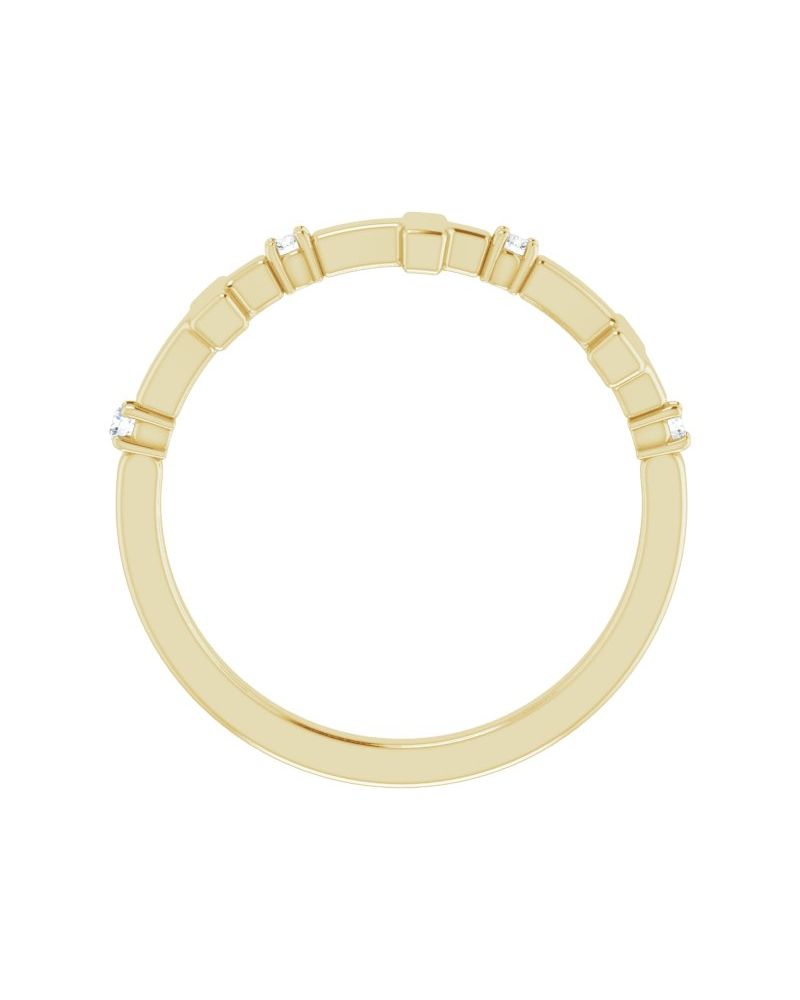 Anel Cruz Cravejado em Ouro 14k com Diamantes Naturais