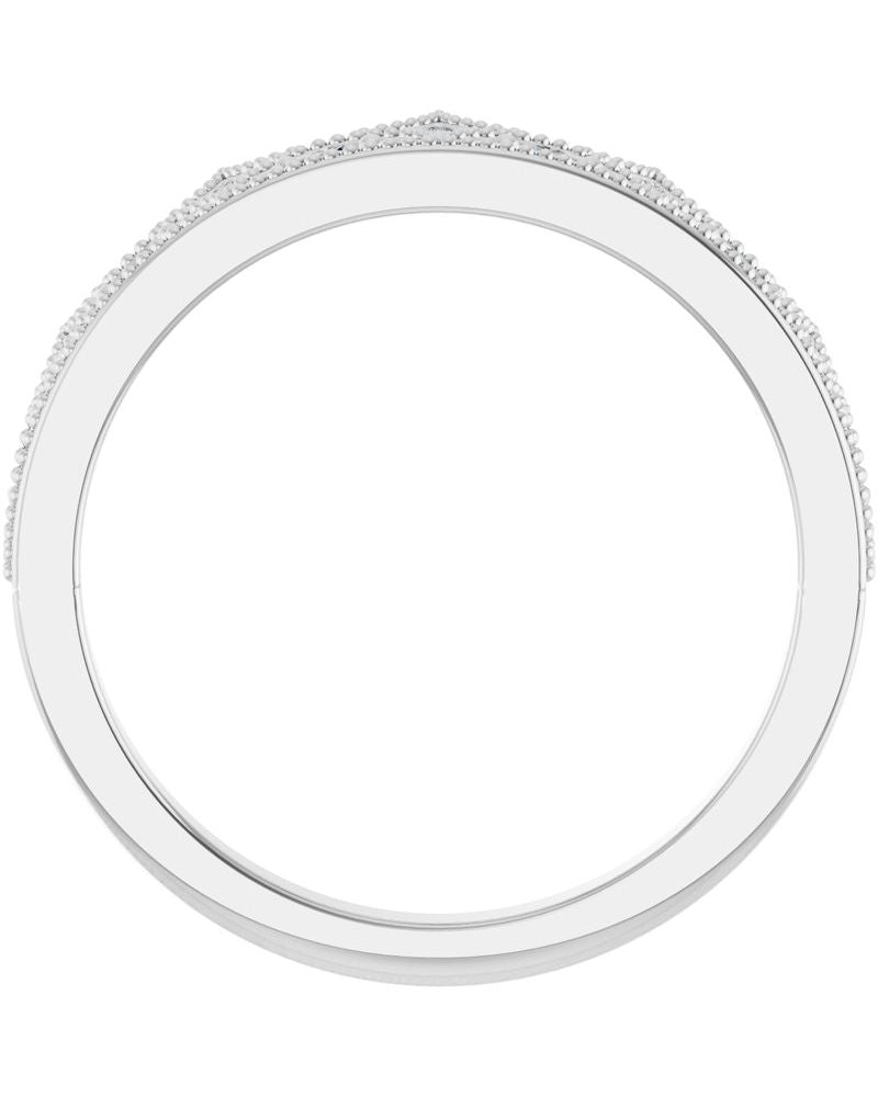 Anel Coroa Cravejado em Ouro 14k com Diamantes Naturais – Modelo 2