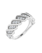 Anel Cravejado Empilhável em Ouro 14k com Diamantes Naturais – Modelo 23