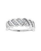 Anel Cravejado Empilhável em Ouro 14k com Diamantes Naturais – Modelo 23