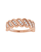 Anel Cravejado Empilhável em Ouro 14k com Diamantes Naturais – Modelo 23