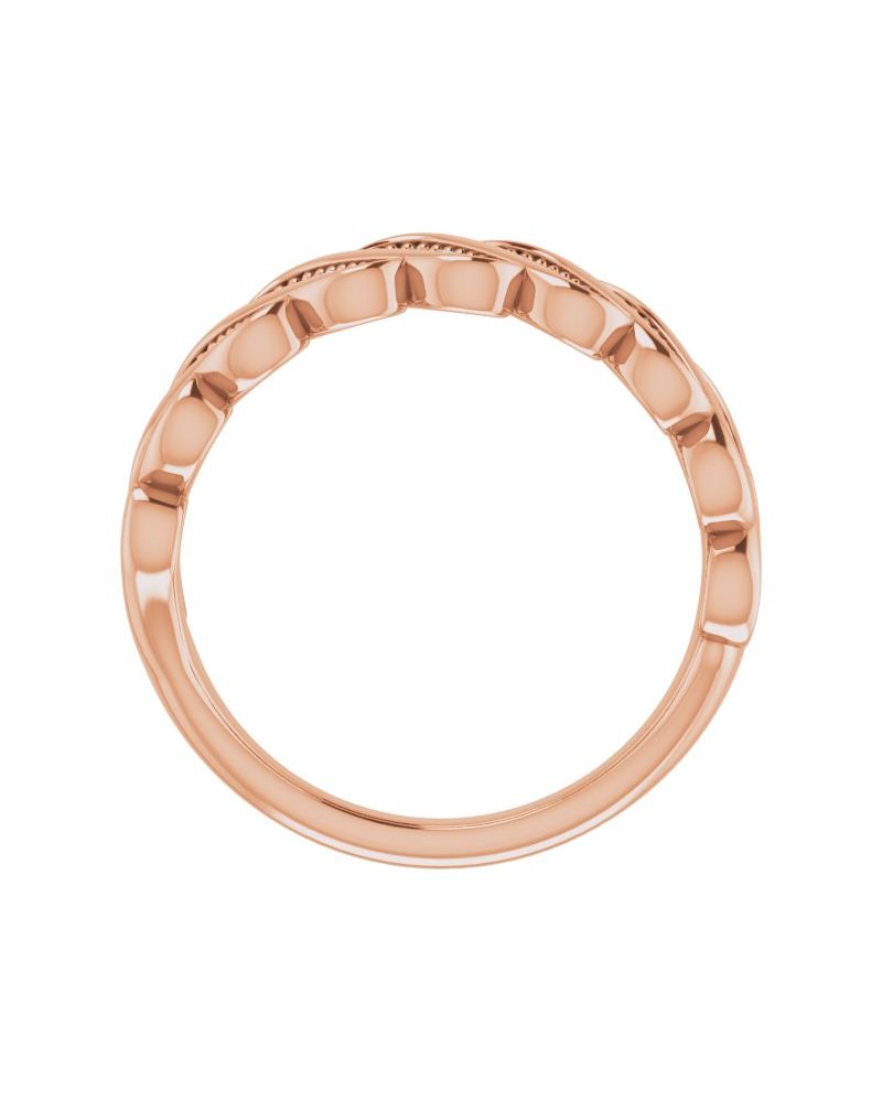 Anel Cravejado Empilhável em Ouro 14k com Diamantes Naturais – Modelo 23