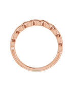 Anel Cravejado Empilhável em Ouro 14k com Diamantes Naturais – Modelo 23