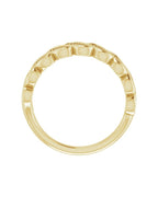Anel Cravejado Empilhável em Ouro 14k com Diamantes Naturais – Modelo 23
